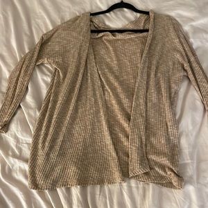 Subdued cardigan sweater